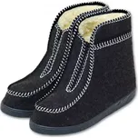 Valašské boty s ovčí vlnou důchodky - šedé 44