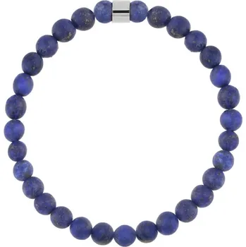Náramek Manoki Pánský korálkový náramek Fernando - 6 mm lapis lazuli X-BA856SN/23 23 cm Modrá