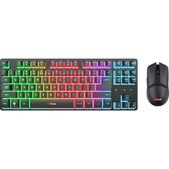 Klávesnice Klávesnice s myší Trust THADO, CZ/SK - černá