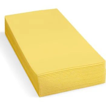 Papírový ubrousek Ubrousek (PAP FSC Mix) 1/8 skládání HF 2vrstvý žlutý 33 x 33 cm [250 ks],rychlé dodání