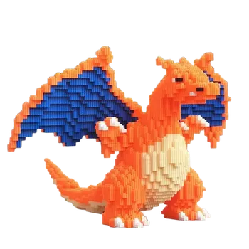 ostatní stavebnice OEM stavebnice Stavebnice - Ohnivý drak - 2000 dílků