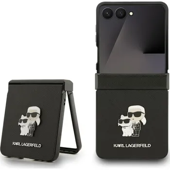 Náhradní díl pro mobilní telefon Kryt Karl Lagerfeld Kryt Samsung Galaxy Z Flip7 Klhczf7Sapkcnpk (Saffiano Kc Pin) Black