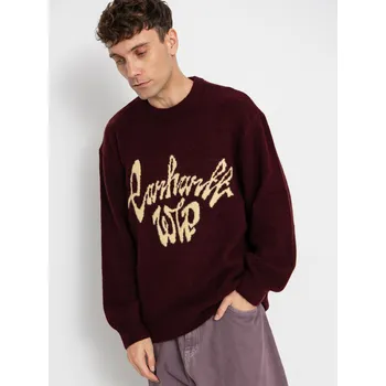 Pánský svetr Carhartt WIP Chedda (rondo/air yellow) M, vínově červená