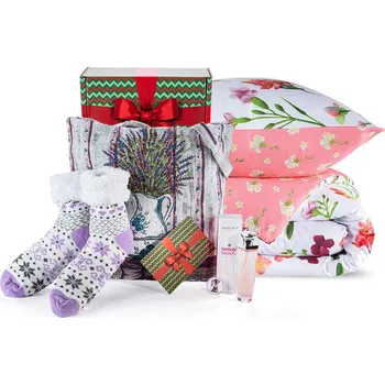 Dárkový potravinový koš Dárkový balíček PRO MILOVNICE KVĚTIN vel. S