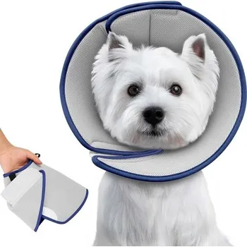 prolézačka Měkký psí kužel pro velké, střední a malé psy po operaci, pohodlné alžbětinské obojky, nastavitelný