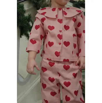 Dětské rifle Konges Sløjd MAGOT FRILL PANTS GOTS KS104358.PreSpring růžová 30X, vel. 86