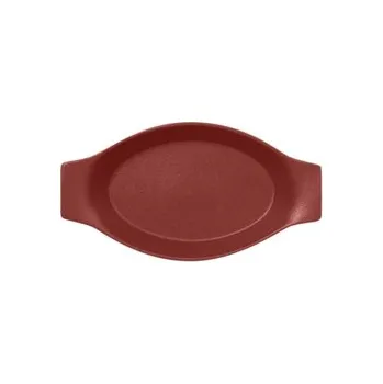 Talíř RAK Talíř oválný s rukojetí 78 cl, tmavě červená | RAK-NFOPOD30DR