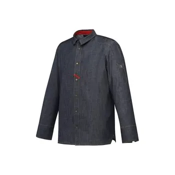 Gastro oděv Vinho rondon, jeanový, dl. rukáv, XL