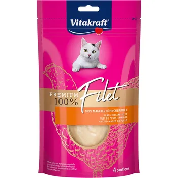 Pamlsek pro kočku 4x Vitakraft Premium Filet - 2xKuřecí