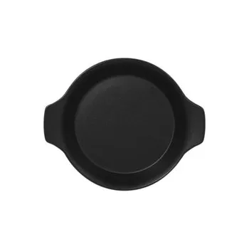 Talíř RAK Talíř kulatý s rukojetí 45 cl, černá | RAK-NFOPRD16BK