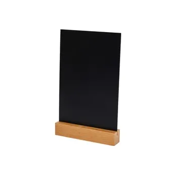 Kancelářský nábytek Informační tabule, PVC 25 × 14,8 cm, dubový podstavec