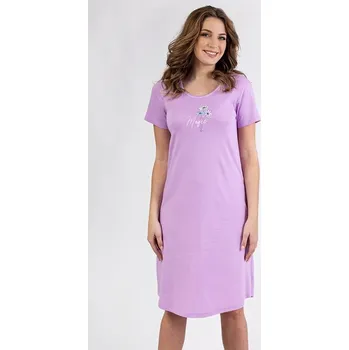 Dámské noční prádlo Dámská noční košilka Filomena fialová - XL