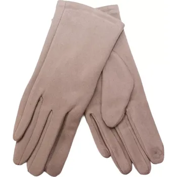 Šála Dámské jednobarevné rukavice v barvě latte velikost uni