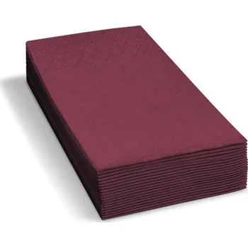Papírový ubrousek Ubrousky 2-vrstvé, bordové, 1/8 skládání HF (PAP - FSCmix) 33 x 33 cm [250 ks]