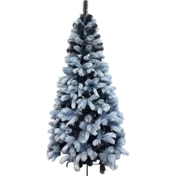 Vánoční stromek Vánoční stromeček nadýchaný černo-šedý 2D + soft