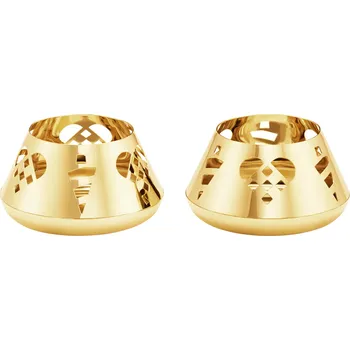 Svícen Čajový svícen 2025, 2 ks, pozlacený 18 karátovým zlatem - Georg Jensen