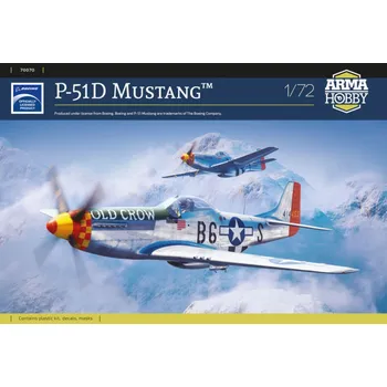 Plastikový model 1:72 North American P-51D Mustang