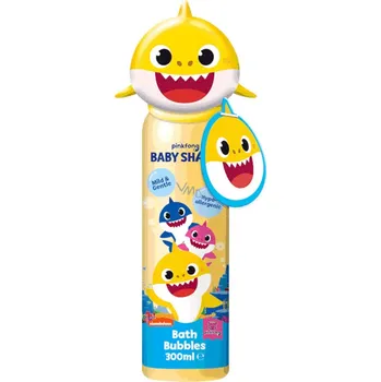 Koupelová pěna Baby Shark pěna do koupele + hračka žlutá 300 ml
