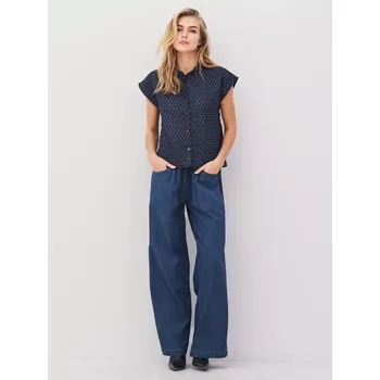 Kalhoty Nu Denmark 8502-10 modré rozšířené Velikost: 36