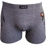 FANNIFEN Pánské bavlněné boxerky Sport G5183 Barva: šedá, Velikost: M