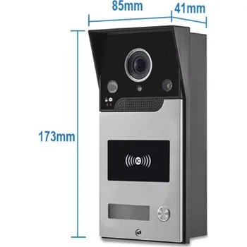 Zabezpečení domácnosti Veria WiFi videozvonek s kamerou – 1080p, Tuya Smart, RFID, noční vidění, IP65, dálkové odemykání