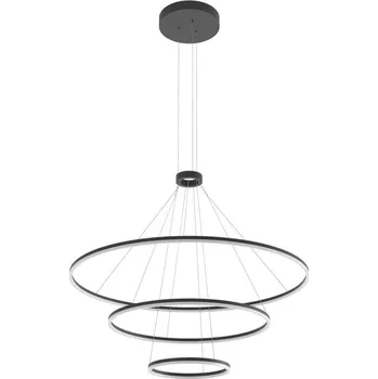 Světla a lustry REDO GROUP Redo ORBIT černý LED lustr na lanku 01-2483/LED 151W/4000K Stmívání: Dali