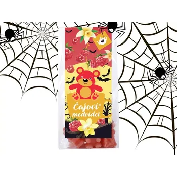 Čaj Lipoo Čajoví medvídci Halloween - malina s vanilkou 50g (Minimální trvanlivost: 8/2026)