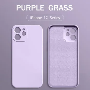 Pouzdro na mobilní telefon Pouzdro ze silikonu ultratenký nárazuvzdorný kryt pro iPhone 16 Pro Max fialový