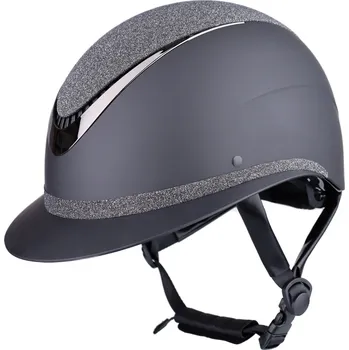 Vybavení pro jezdce USG Helma jezdecká Comfort Sparkle USG, černá Obvod hlavy: 52-54 cm