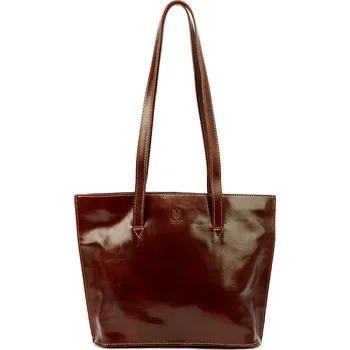 Kožená kabelka přes rameno Florence 47 hněda