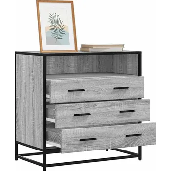 Komoda vidaXL Zásuvková skříňka šedá sonoma 70x41x70 cm kompozitní dřevo