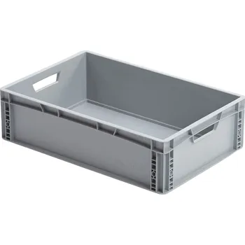 Přepravka na jídlo Plastová Euro přepravka 600 x 400 x 170 mm šedá