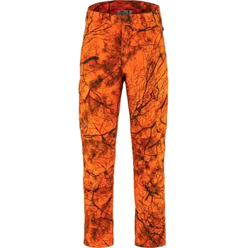 Pánské kalhoty kalhoty zimní pánské FJÄLLRÄVEN Brenner Pro Winter Trousers M Orange Multi Camo - 44