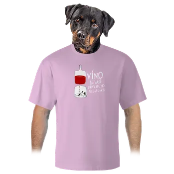 Pánské tričko Bastard Víno je lék unisex tričko oversized Orchid