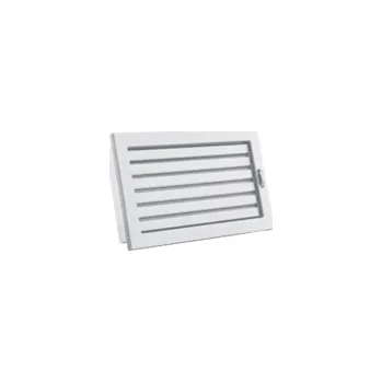 Větrací mřížka STYLE s uzavíratelnou žaluzií – bílá, rozměr 200 x 145 mm