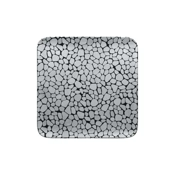 Talíř RAK Cobbles talíř čtvercový 30 × 30 cm, stříbrný | RAK-CBAUSP30
