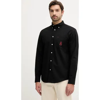 Pánská košile Bavlněná košile Tommy Hilfiger MW0MW40890 černá 99X, vel. S