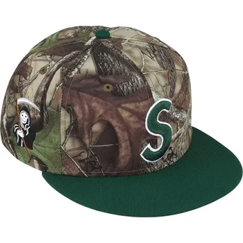 Kšiltovka Supreme New Era Reaper S Logo 59 Fifty Fitted Hat Woodland Camo Velikost: 7 3/8