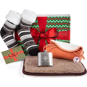 Dárkový potravinový koš Dárkový balíček HŘEJIVÁ POHOTOVOST PRO MUŽE vel. S