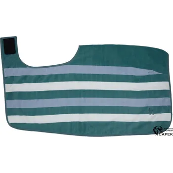 Deka pro koně Bederní deka Horze -WILTON- - Světle modrá/Petrolejová/Bílá - 125cm