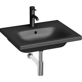 Jika Mio-N Umyvadlo 55x45 cm, otvor pro baterii, s přepadem, černá mat