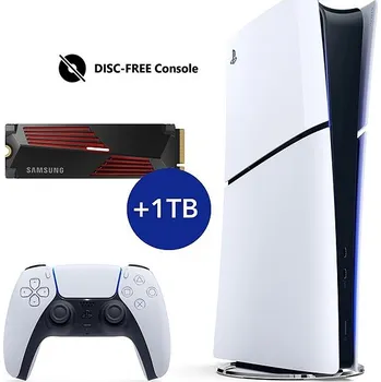 Herní konzole Sony PlayStation 5 Slim Digital Edition 825GB + 1TB SSD Bílá
