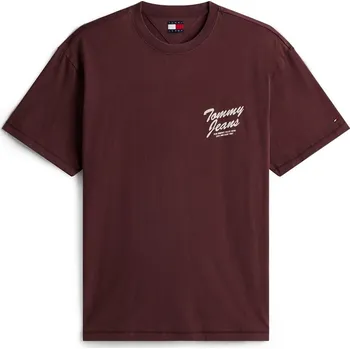 Pánské tričko Tričko Tommy Jeans Rich Brown 1181997 S