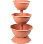 Strend Pro Garden Květináč Strend Pro PYRAMID, třípodlažní, 82 cm, terakota
