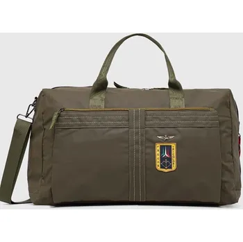 Cestovní taška Taška Aeronautica Militare zelená barva, AM354 78X, vel. ONE SIZE