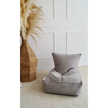 dětské křeslo Světmimi Puf PRUHY šedý