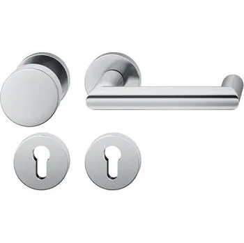 Dveřní kování FSB kliková sada 12 1016 ASL na rozetě PZ, pevné madlo, nerez matná