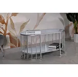 Designový konferenční stolek Eilonwy 90 cm stříbrný
