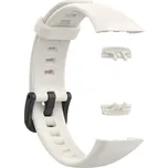 Řemínek Drakero Silikonový PLAIN pro Huawei Band 6 bílý
