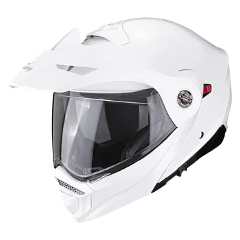 Motodoplněk Moto přilba SCORPION ADX-2 solid perleťově bílá - BEZ PINLOCKU S